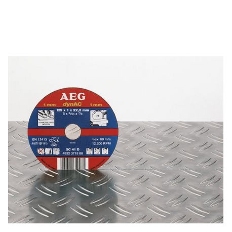 AEG disques à tronçonner déporté métal