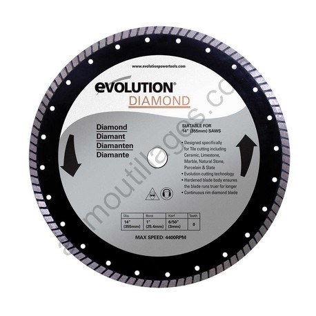 Evolution Disque diamant RAGE 355mm
