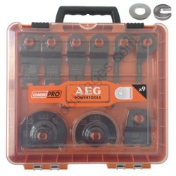 AEG Set 11 accessoires universelle lames, abrasifs